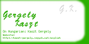 gergely kaszt business card